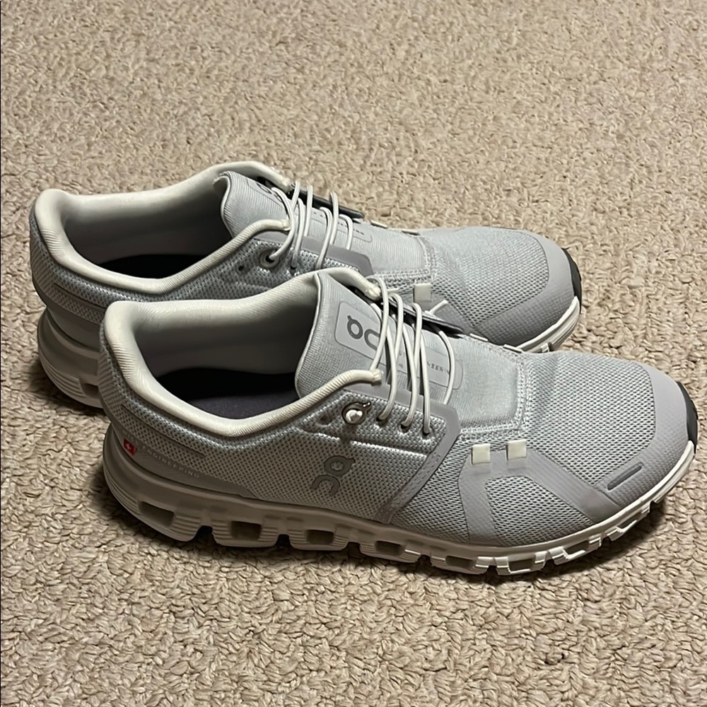 On Running Gray Athletic Shoes with Cushioned Sole